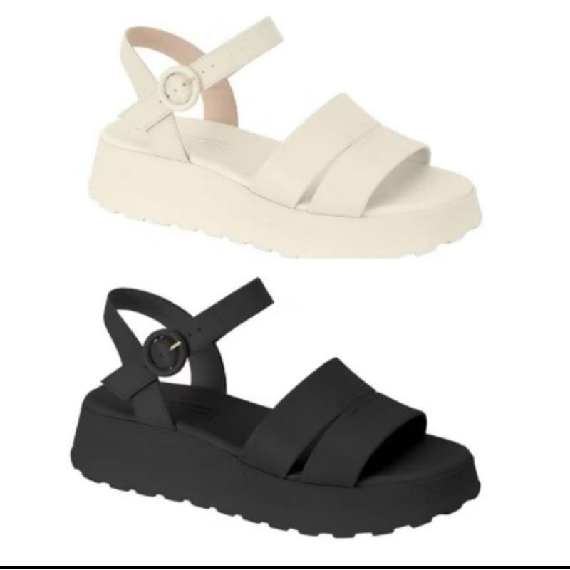 Sandália Feminina Moleca Plataforma Leve Conforto 5517 101