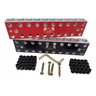 Bloco Distribuidor As 10x10 20v Barramento Fixa Até 70mm Par