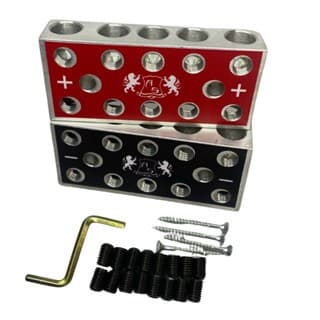 Bloco Distribuidor As 5x5 10via Barramento Fixa Até 70mm Par