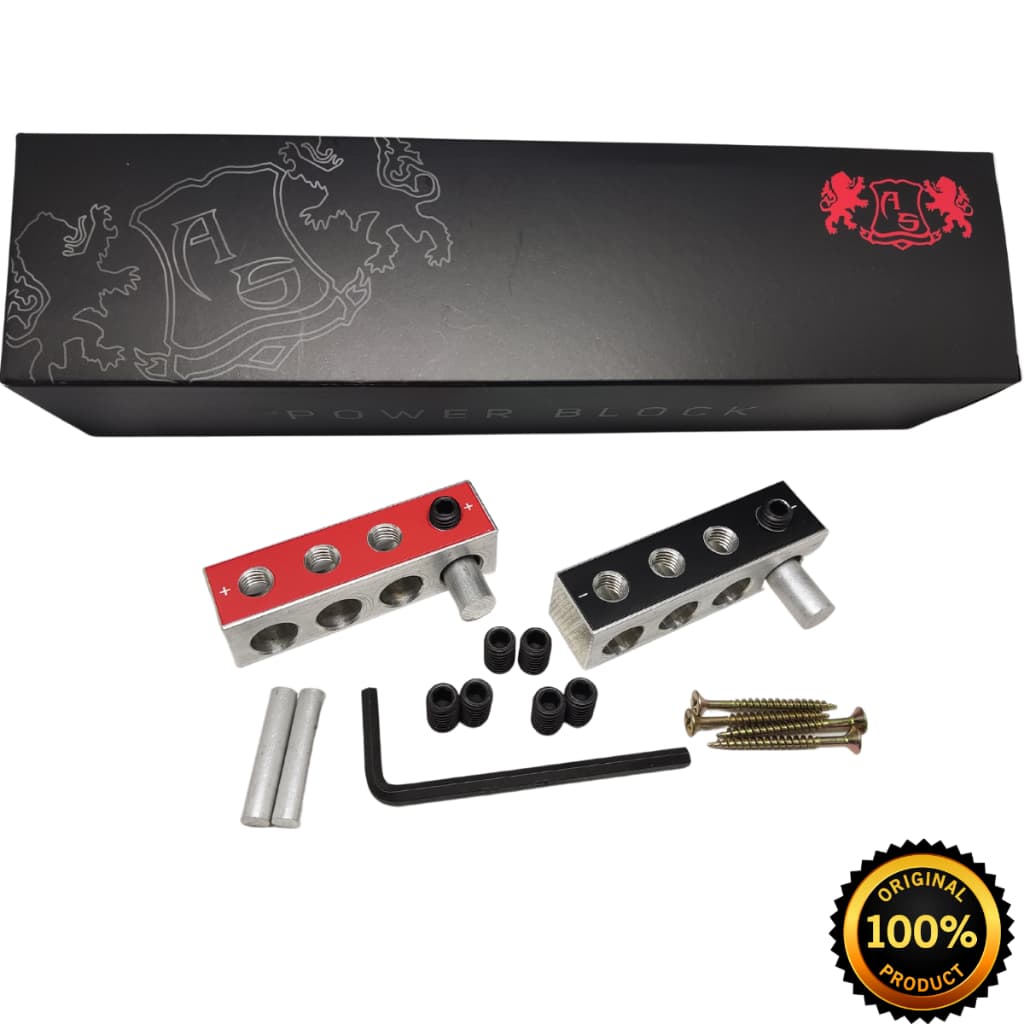 Terminal Barramento Bloco Adaptador Aluminio 4 Vias Par