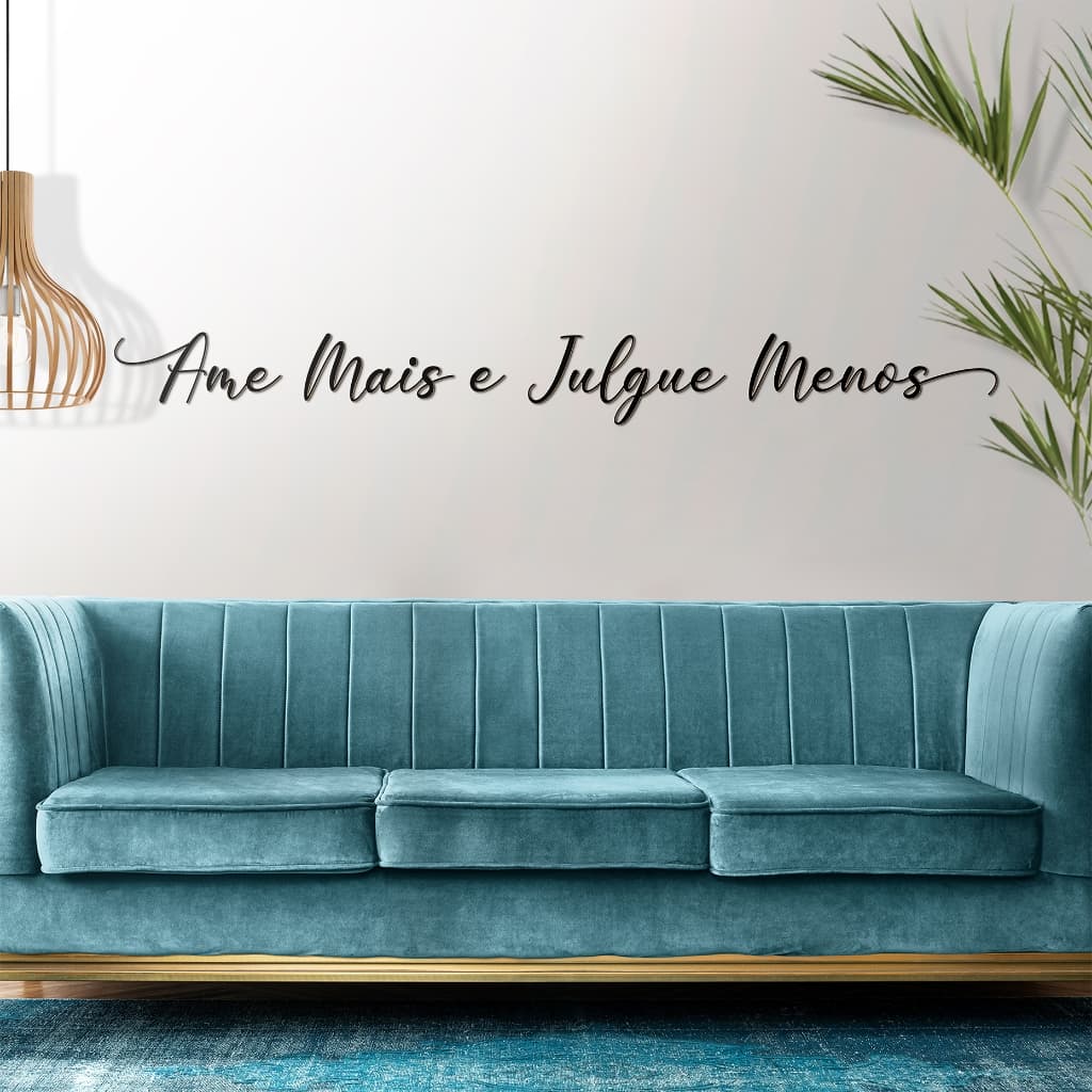Frase Personalizada Decorativa para parede em MDF 3mm Corte a Laser