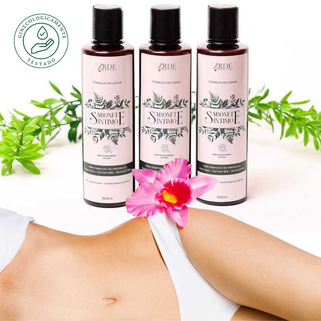 Kit 3 Sabonete Íntimo Barbatimão Aloe Vera 300ML Contra Coceira Corrimento e Candidíase de Repetição