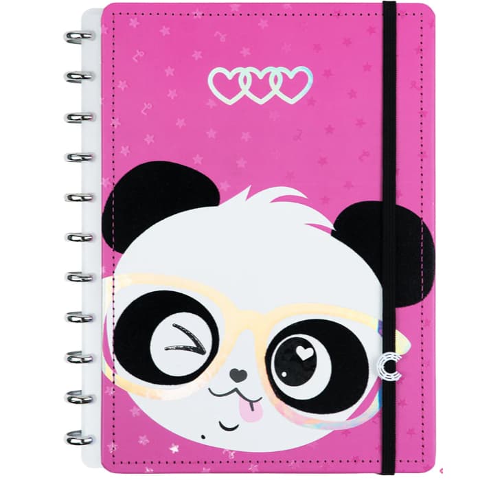 Caderno Inteligente Pandalu Glow By Luluca Médio 80 Folhas - Caderno Inteligente
