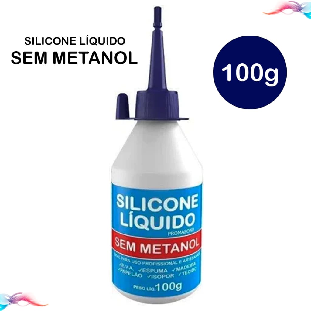 Cola De Silicone Liquida 100ml Transparente Para Artesanato Seca Rápido