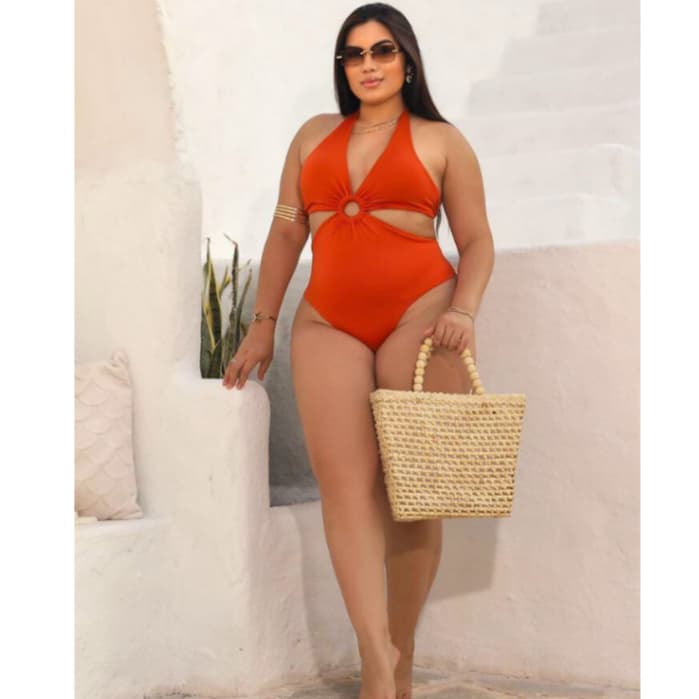 Maio Engana Mamae plus size forrado maiô natação moda praia