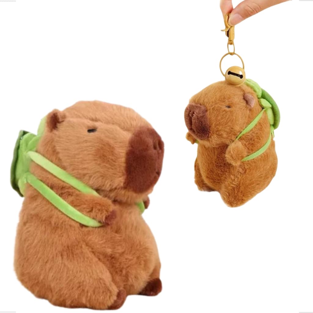 Chaveiro de Capivara em pelúcia Fofo 12cm