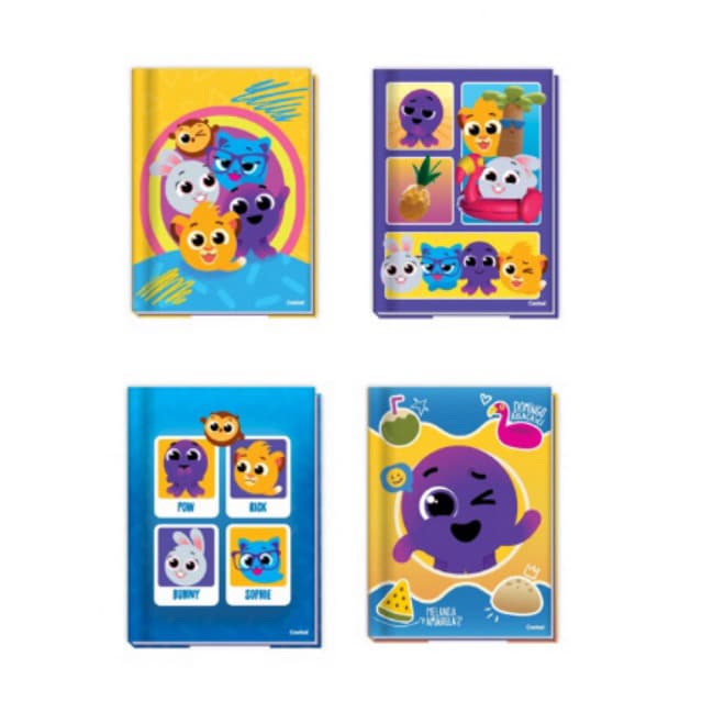 Caderno Brochurao Capa Dura 80 Folhas Bolofofos Credeal