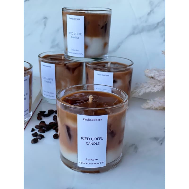 Vela Aromática Perfumada Café Italiano e Morango com Chantilly Decoração Home Decor Lembrancinhas