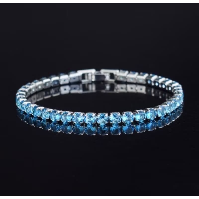 Pulseiras unissex com pedras brilhantes para presentes