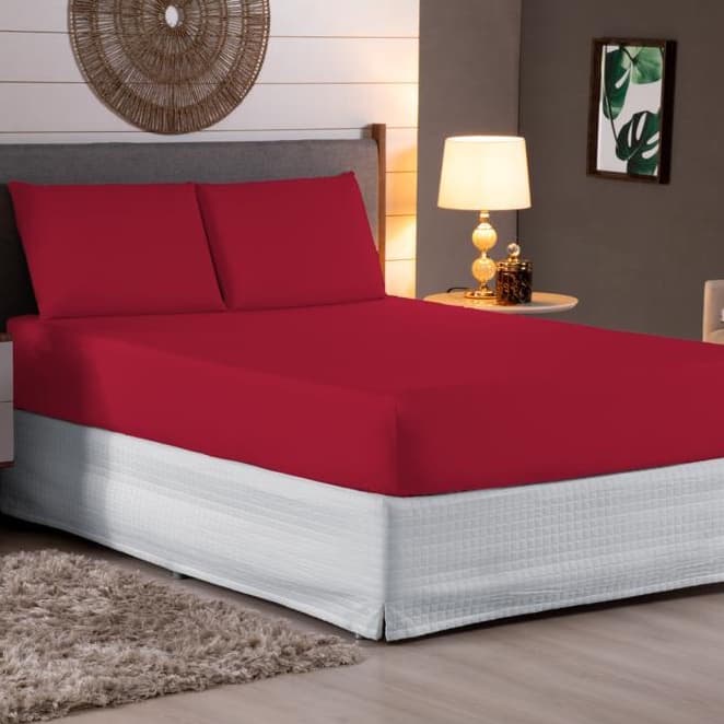 Lençol Queen Percal 400 Fios Extra Macio Promoção de Lençol com Elástico cama Queen Avulso