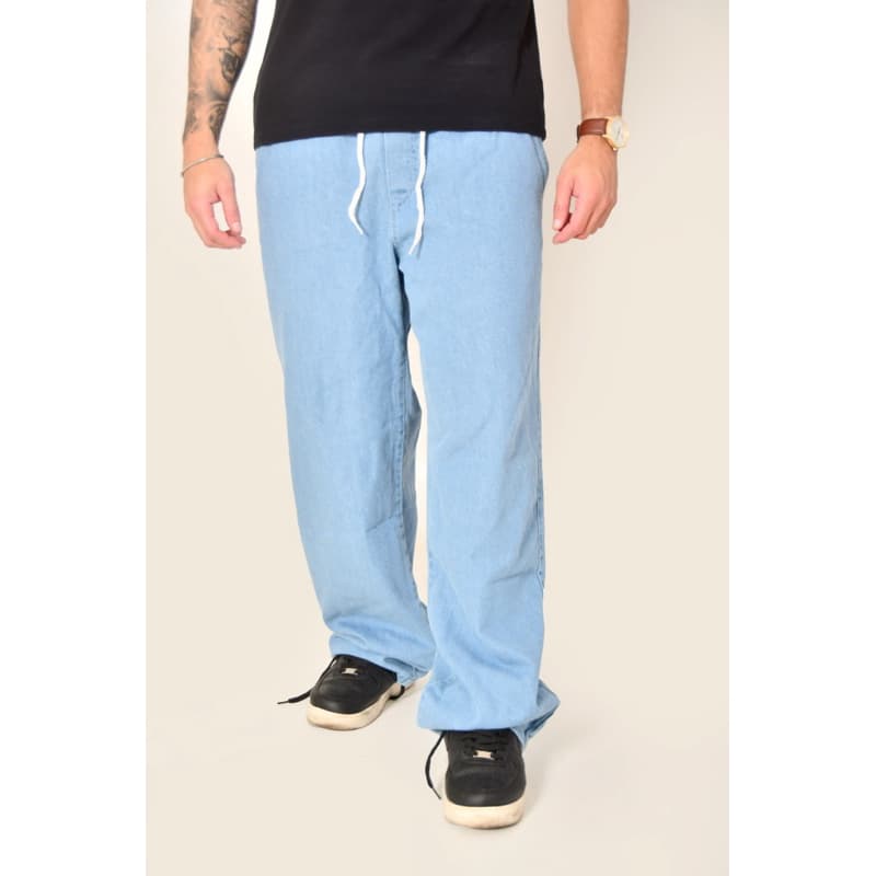 CALÇA JEANS CLARA BALÃO MASCULINO CAIMENTO RETO BAGGY CLARA E ESCURA ESTILO SKATE