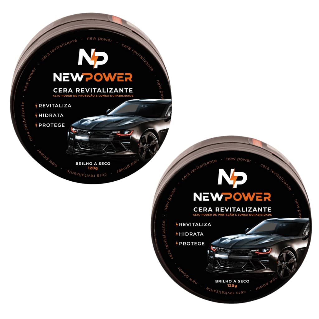 Cera Revitalizadora de Plástico New Power - Produto Oficial 2 Unidades RESTAURA NA MESMA HORA!!