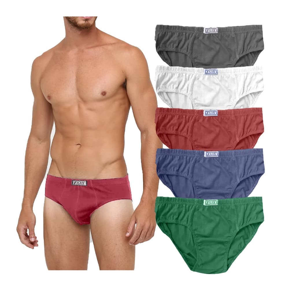 KIT 10 Cueca Slip Tradicional Cuecas Masculinas
