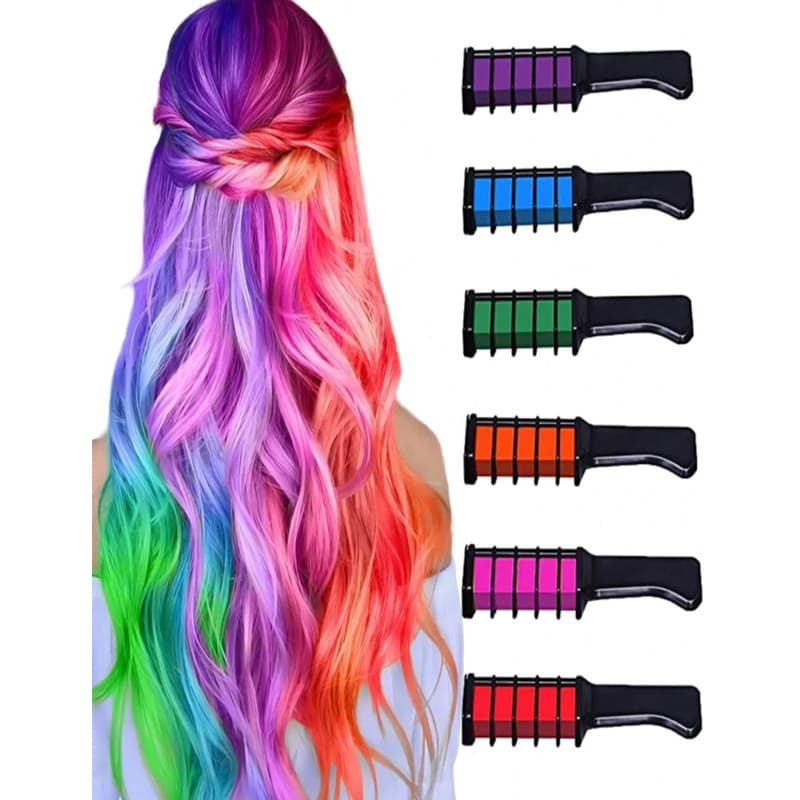 Pente Colorido de Cabelo Temporário