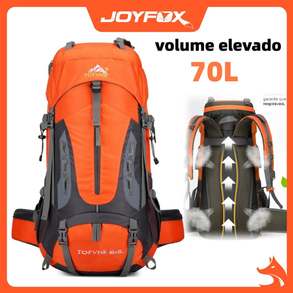 Mochila Militar Impermeável para caminhadas ao ar livre 70Litros 50L Viagem Camping