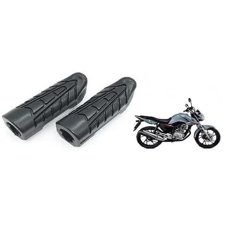 Borracha Estribo Pedaleira Dianteira Moto Cg Titan Fan Start 125 150 160 / 2014 em diante
