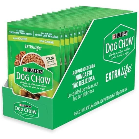 Sache Dog Chow Filhotes Frango - Com 15 Unidades