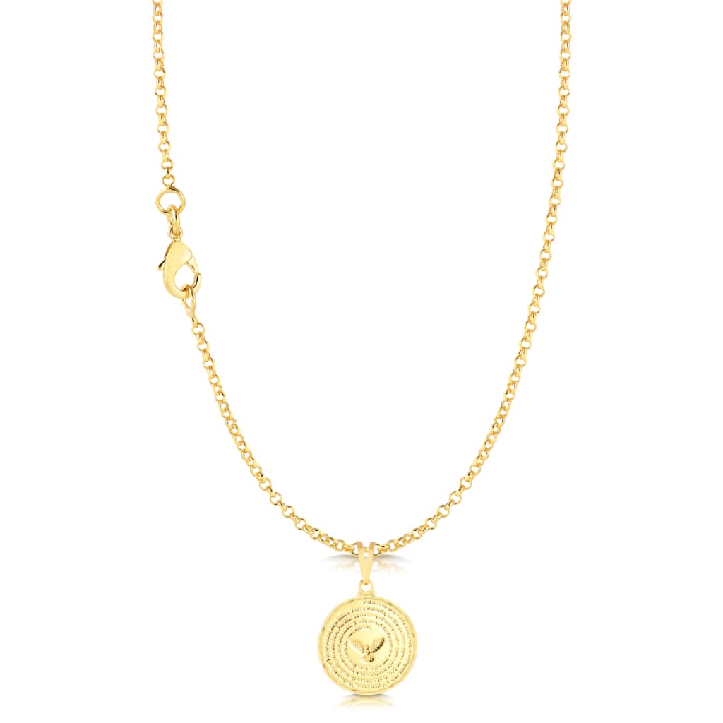 Kit Corrente Elo Português + Pingente Oração Pai Nosso Kit Versátil Em Ouro 18k