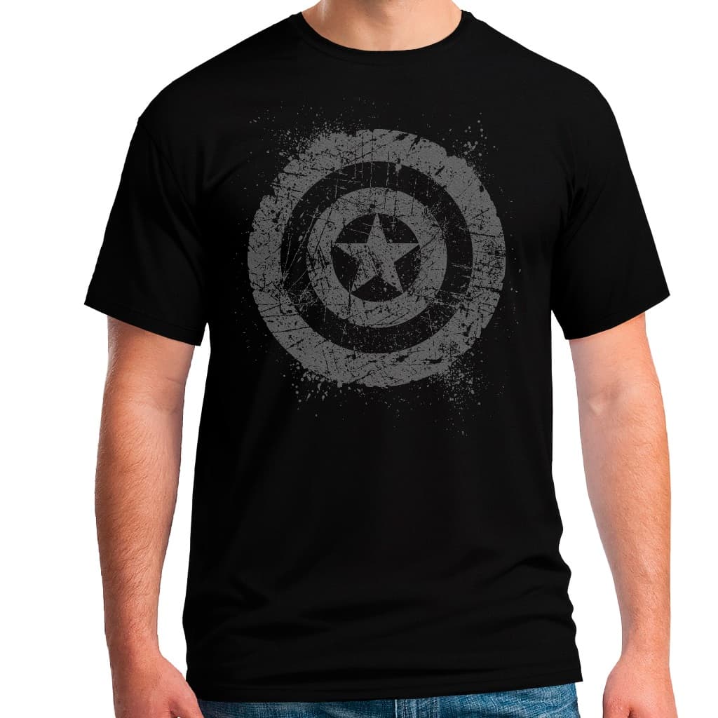 Camiseta, Camisa Roupa Masculina Escudo Capitão América Vingadores