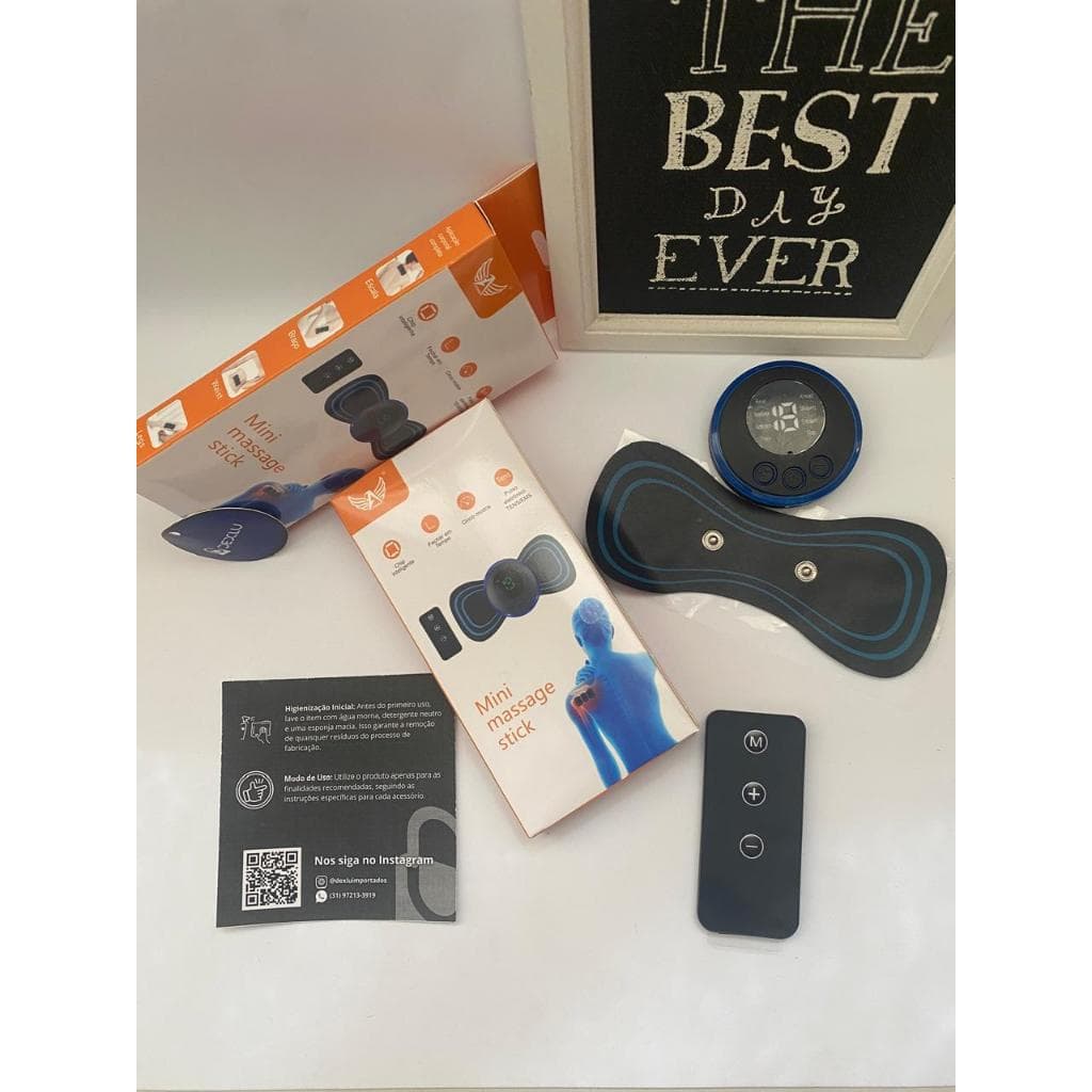 MASSAGEADOR ELÉTRICO PORTÁTIL ELETROESTIMULAÇÃO COM CONTROLE