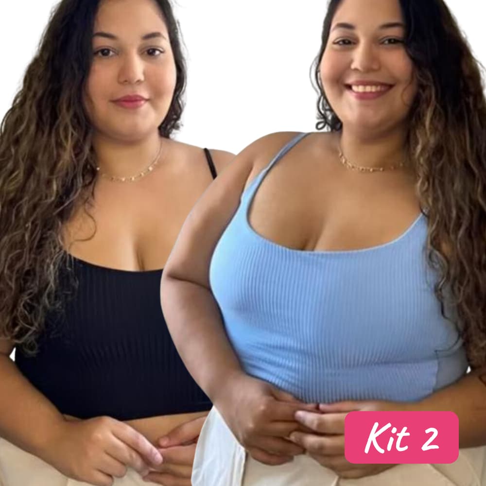 Top Cropped Plus Size Reforçado feminino verão de Alcinha G1 e G2
