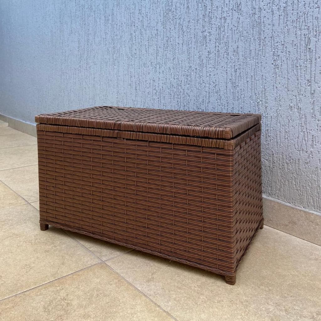 Baú Roupeiro Organizador 70x40x40cm Fibra Sintética Roupa Suja e Brinquedos