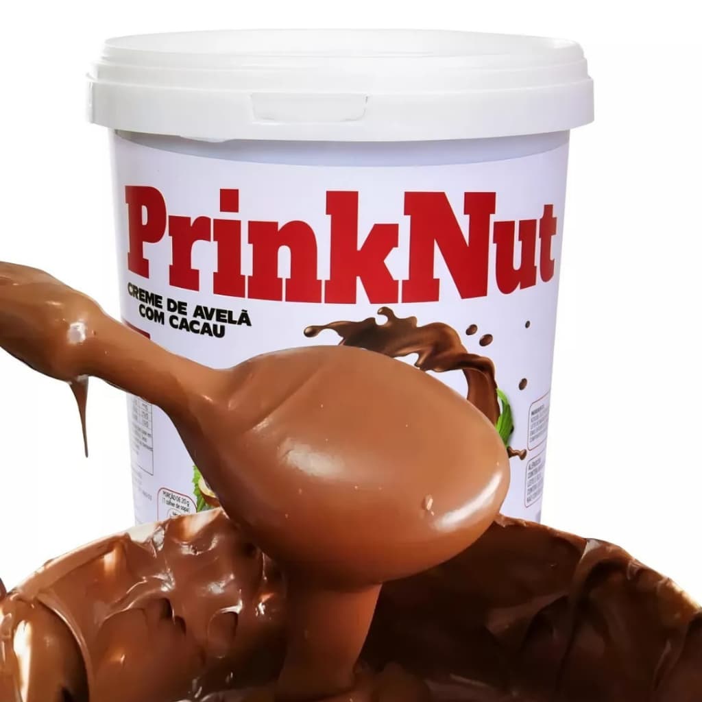 Prinknut Creme de Avelã Cacau - Baldes Gigante 1kg e 3k - Confeitaria Barato