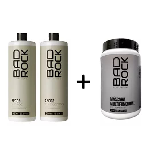 Kit Cabelos Secos 1000ml + Mascara Multifuncional 1kg Hanova