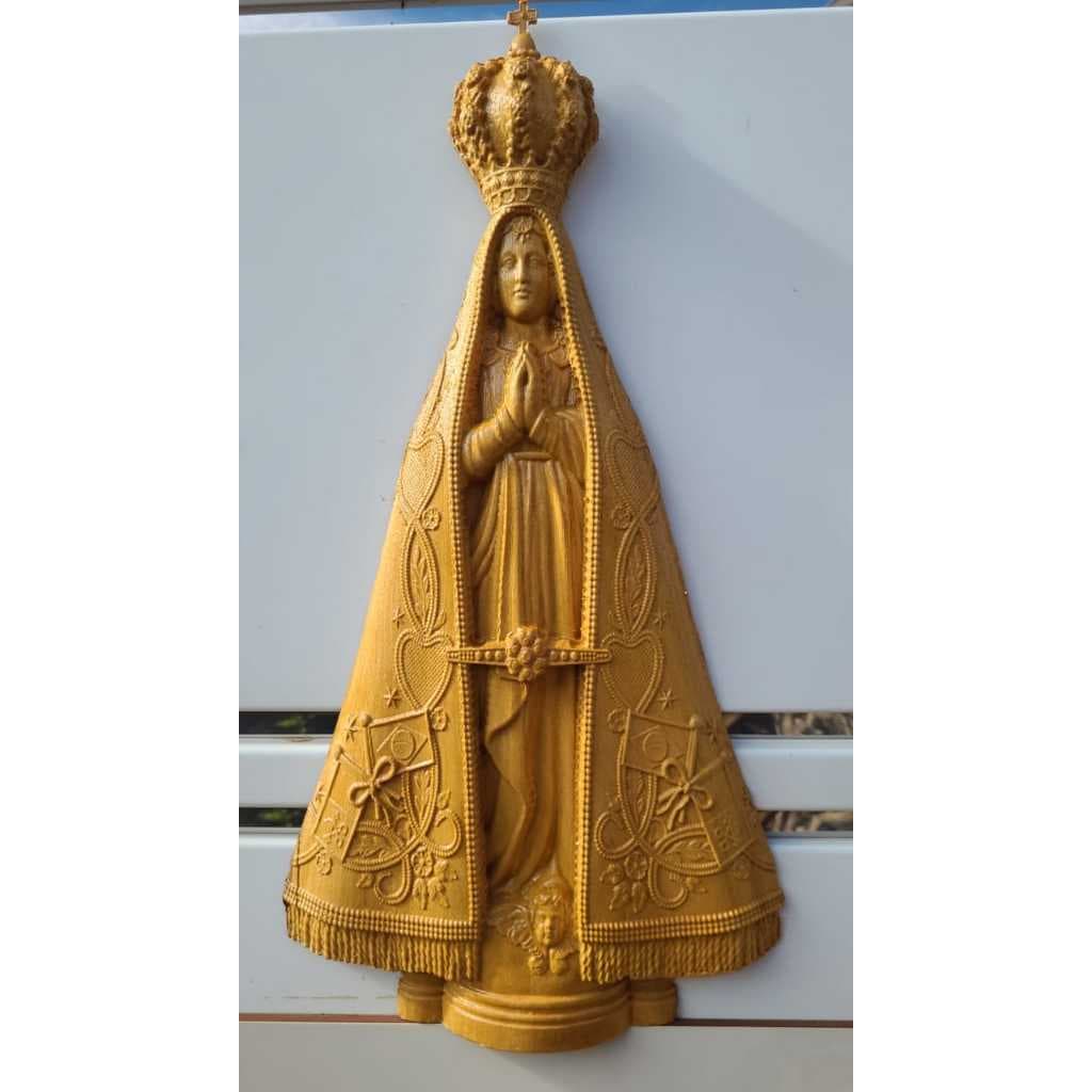 Imagem Da Santa Nossa Senhora em madeira para Parede