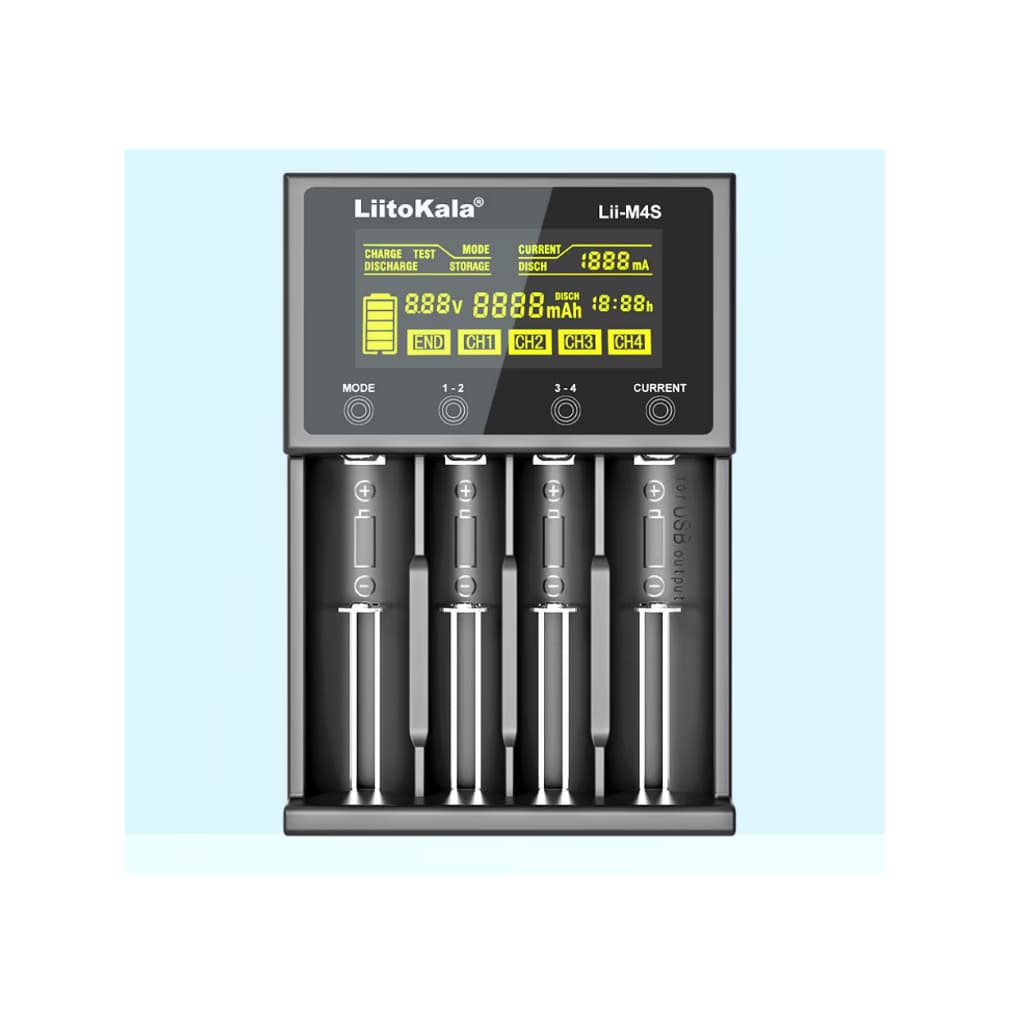 LiitoKala-Carregador e testador de Bateria de Lítio Lii-M4S