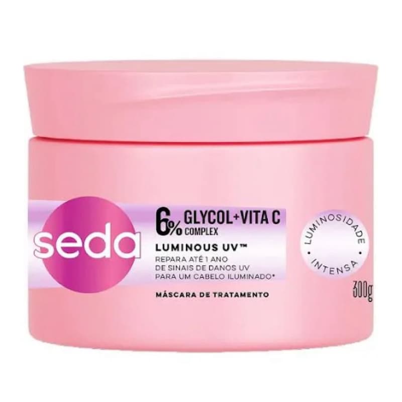 Máscara de Tratamento Seda Glycol + Vita C Complex Luminous UV 300g