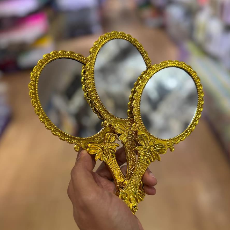 10 Unids Espelho Dourado Dobravel Festa Lembrança