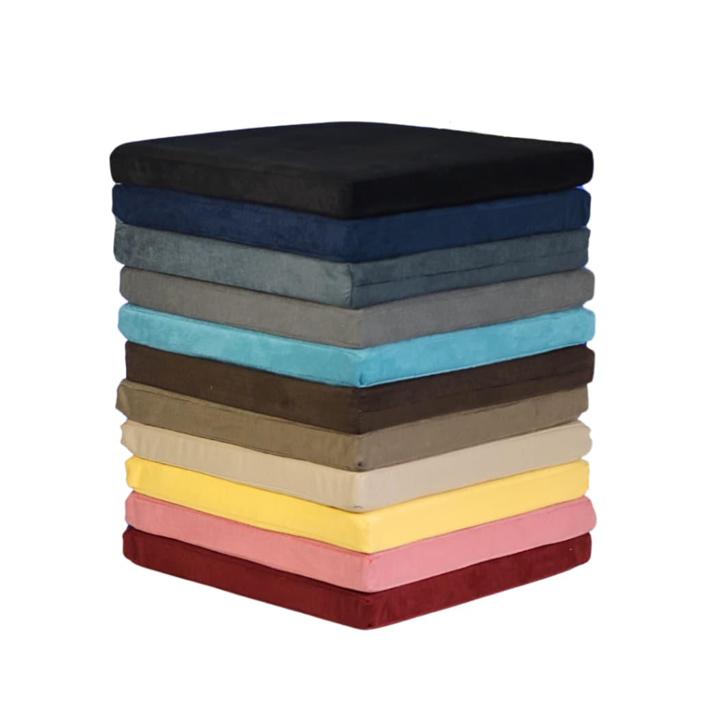 Capa em Suede para Assento em Espuma - Com Zíper - 45x45x5cm