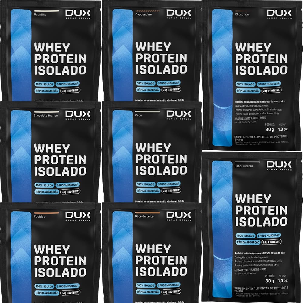 Whey Protein Isolado Dux (sachê) Todos os Sabores