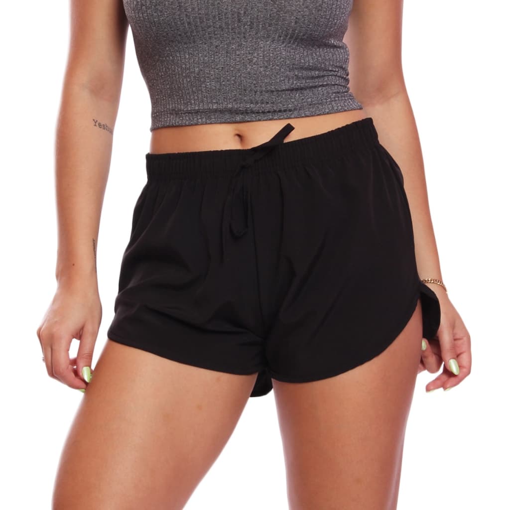 Shorts Feminino Tactel Shortinho Moda Praia Piscina Verão Adulto