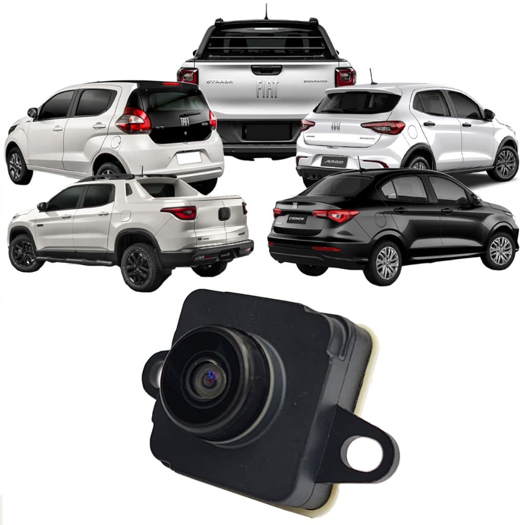 Câmera de Ré Fiat Argo Cronos Mobi Strada Toro 2016 em diante 521293690