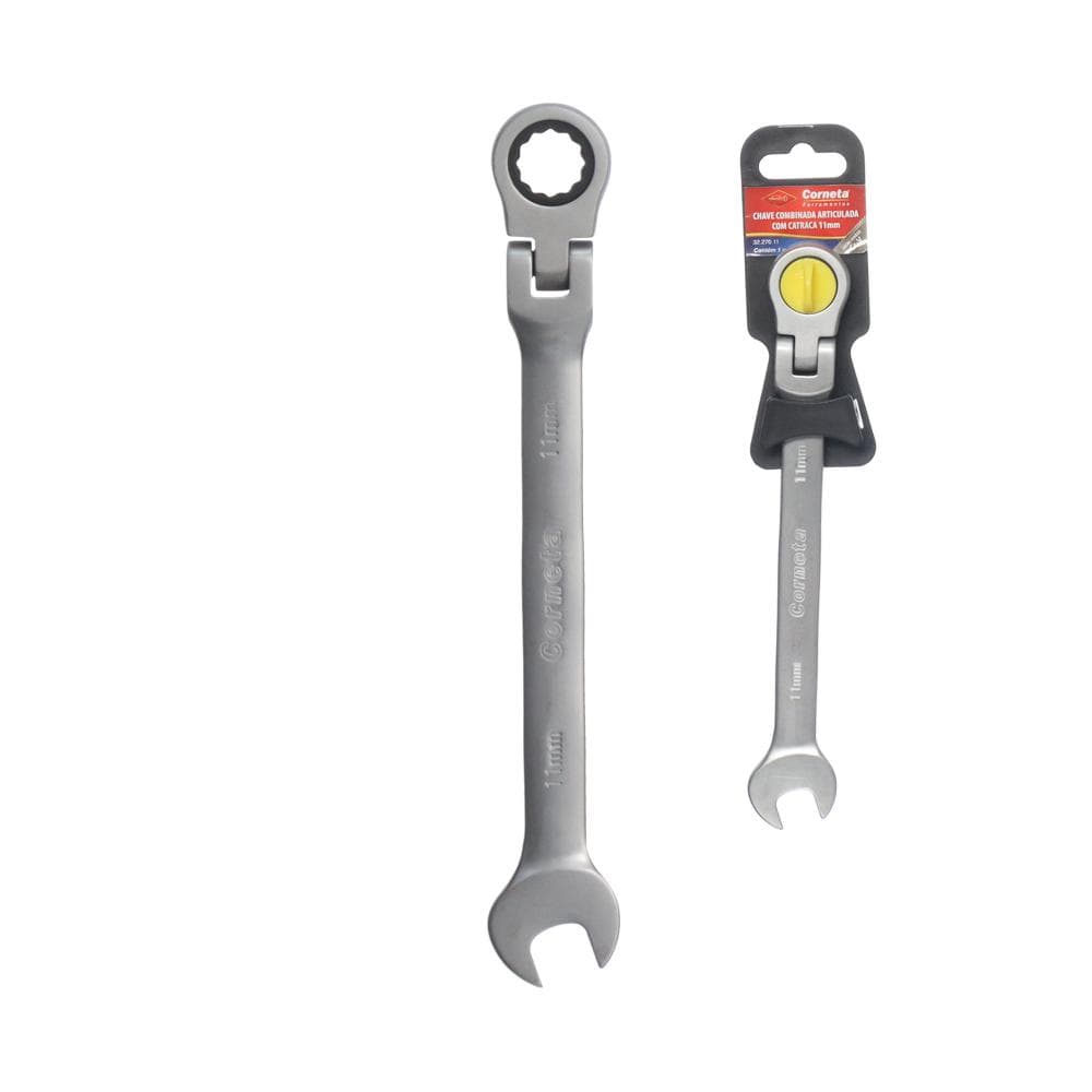 Chave Combinada Articulada Com Catraca Crv 11mm - Corneta