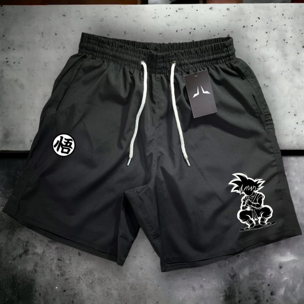 Short Bermuda Mauricinho Antiodor Esportiva GOKU 06 -  Academia, Skate, Basquete, Corrida Tactel