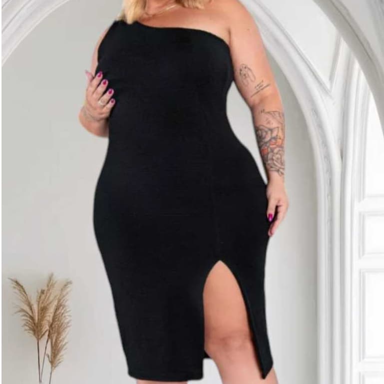 Vestido Preto Tomara que Caia com Fenda - Elegância e Conforto para Todas as Ocasiões
