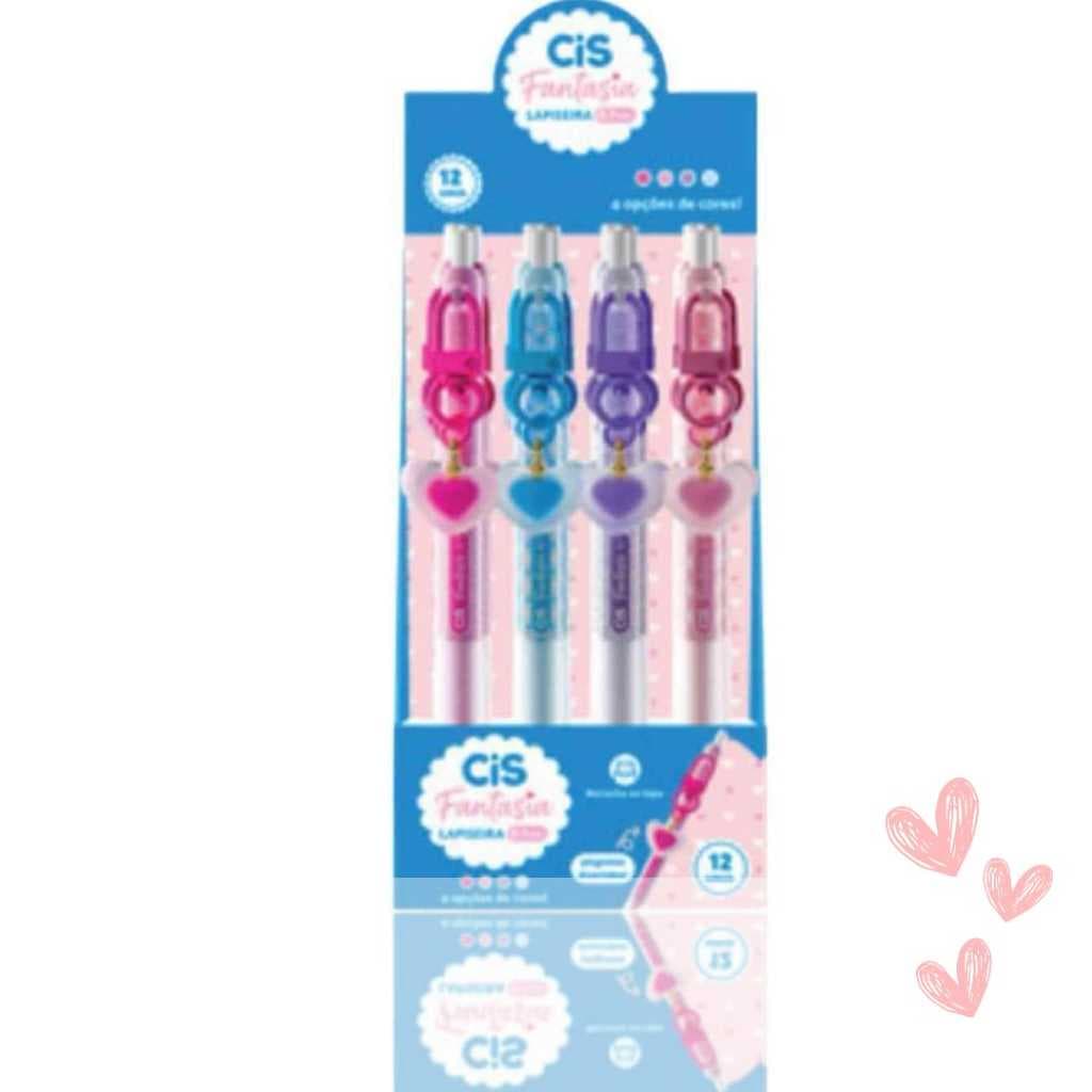 ✨💖 Lapiseira 0.7mm Fantasia Coração - CIS