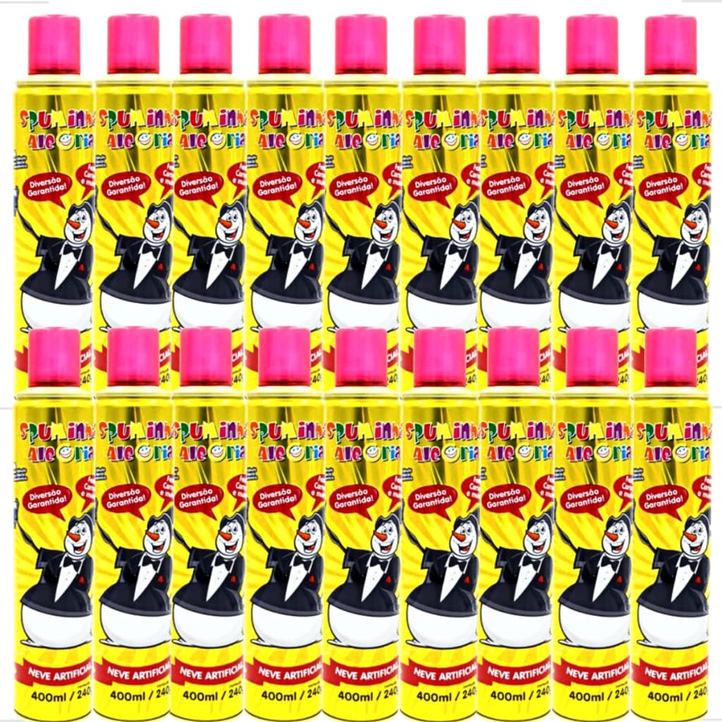 Kit Espuminha Bloco De Carnaval Spray De Neve Fake Para Crianças Espuma Artificial Festas Atacado