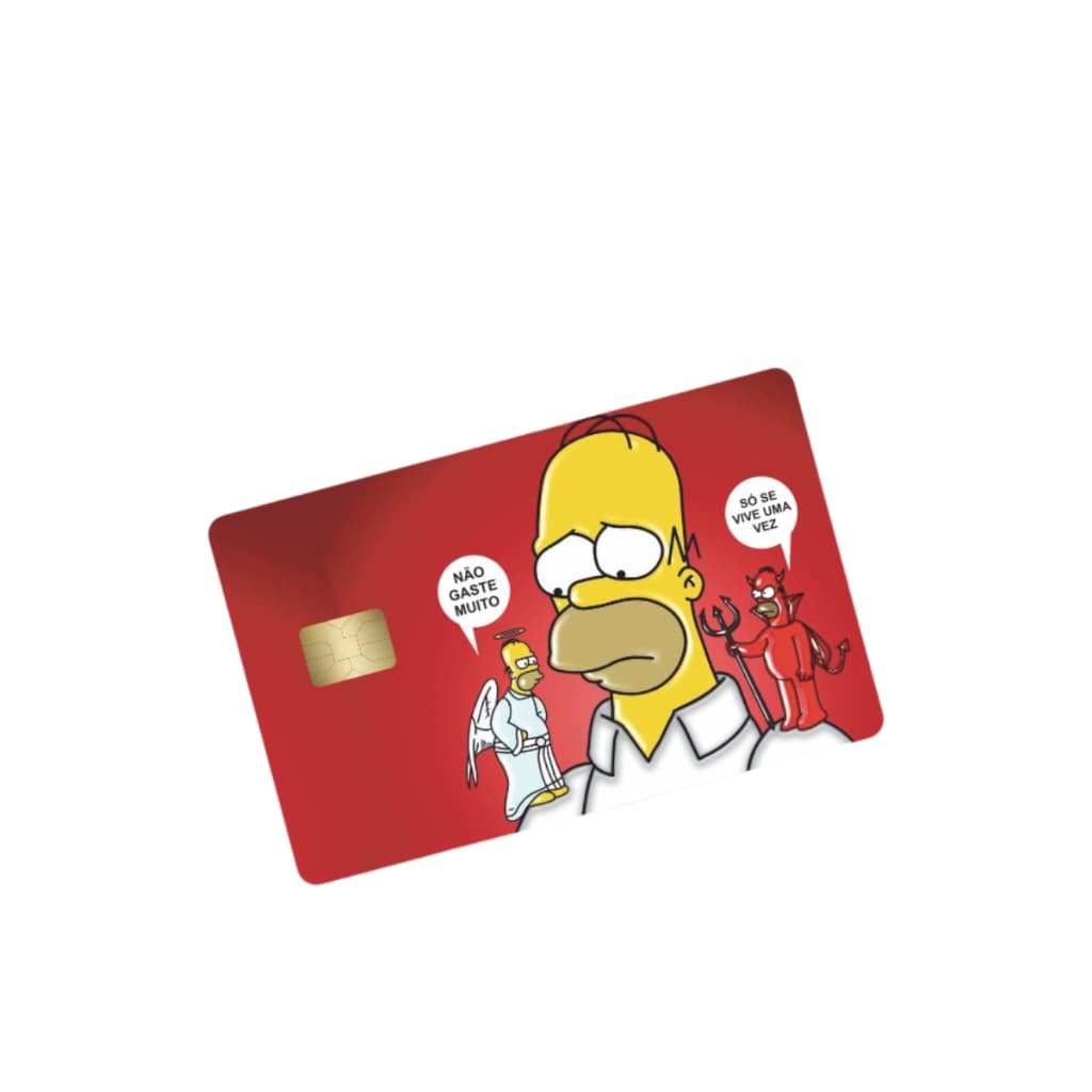 ADESIVO para cartão de crédito e débito SKIN CARD (película protetora) - SIMPSONS