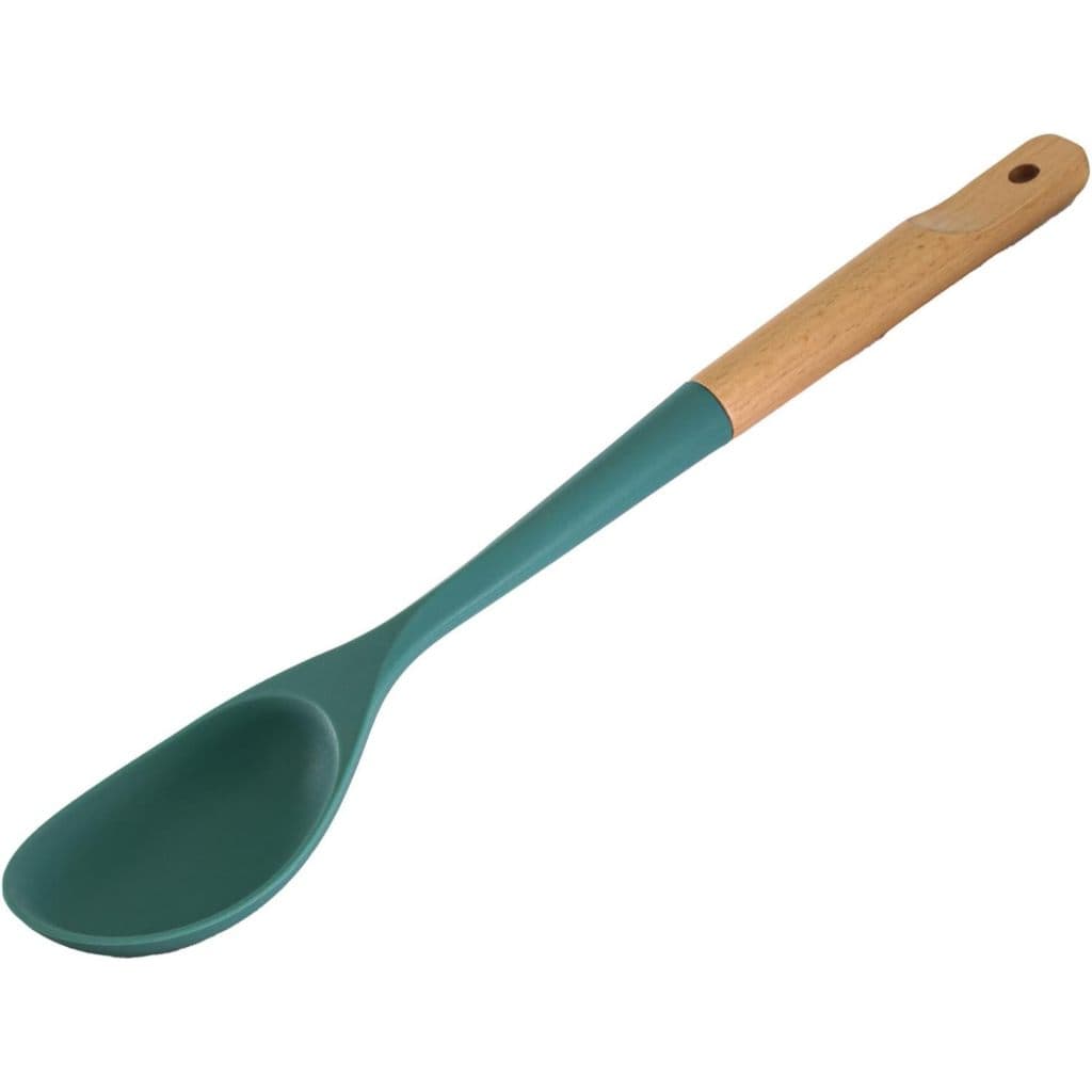 Colher de Silicone com Cabo de Madeira Aspen