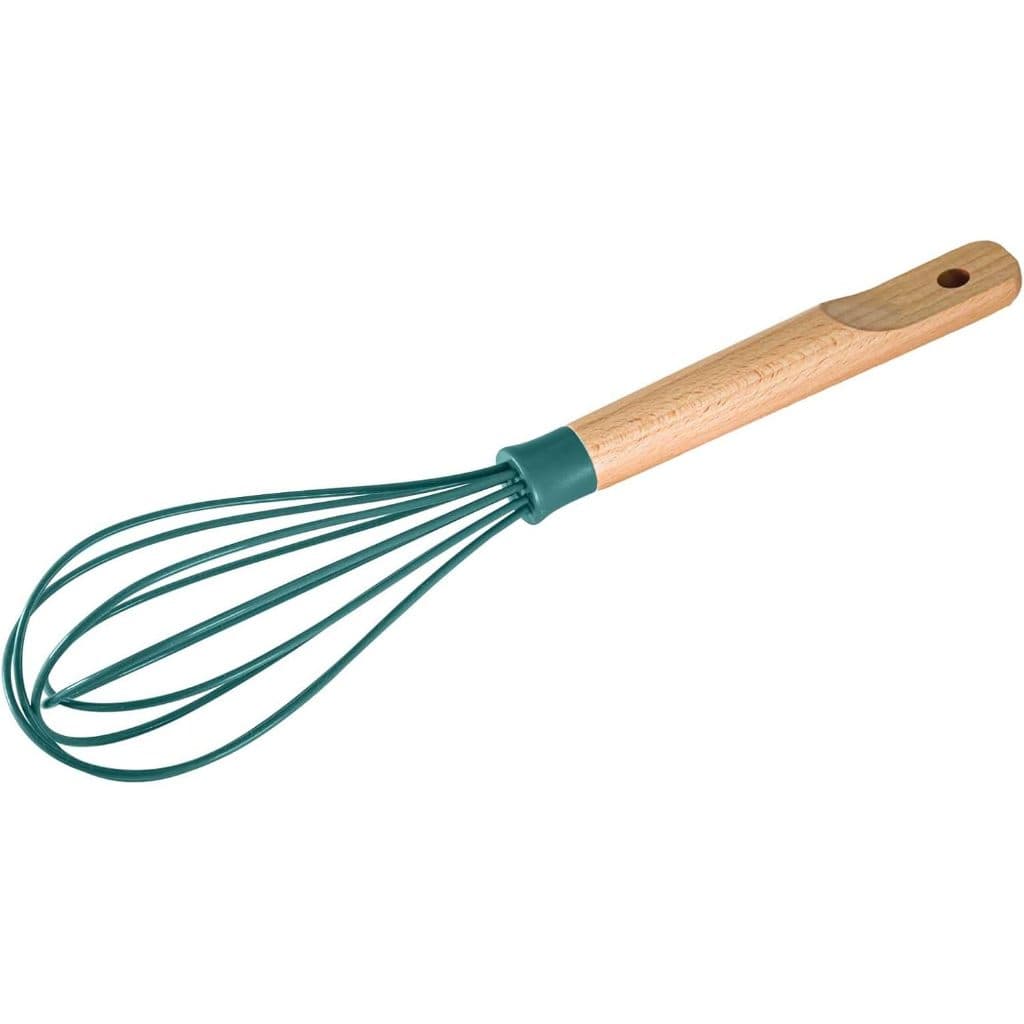 Batedor De Ovos em silicone Aspen com cabo de madeira