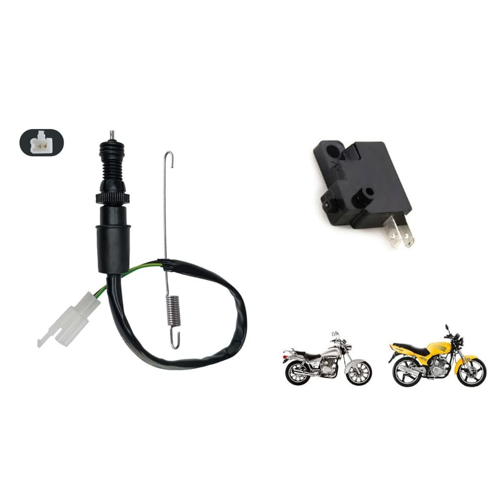 Kit Sensor Interruptor Stop de Freio Dianteiro e Traseiro com mola Dafra Speed Kansas 150