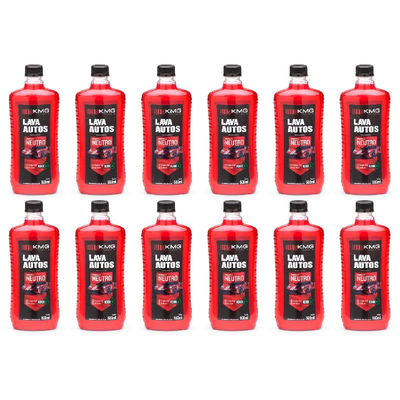 Lava Autos Shampoo Automotivo 500ml Concentrado - 12 Unidades