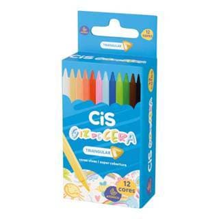 GIZ DE CERA FINO CIS GIZ TRIANGULAR 12 CORES