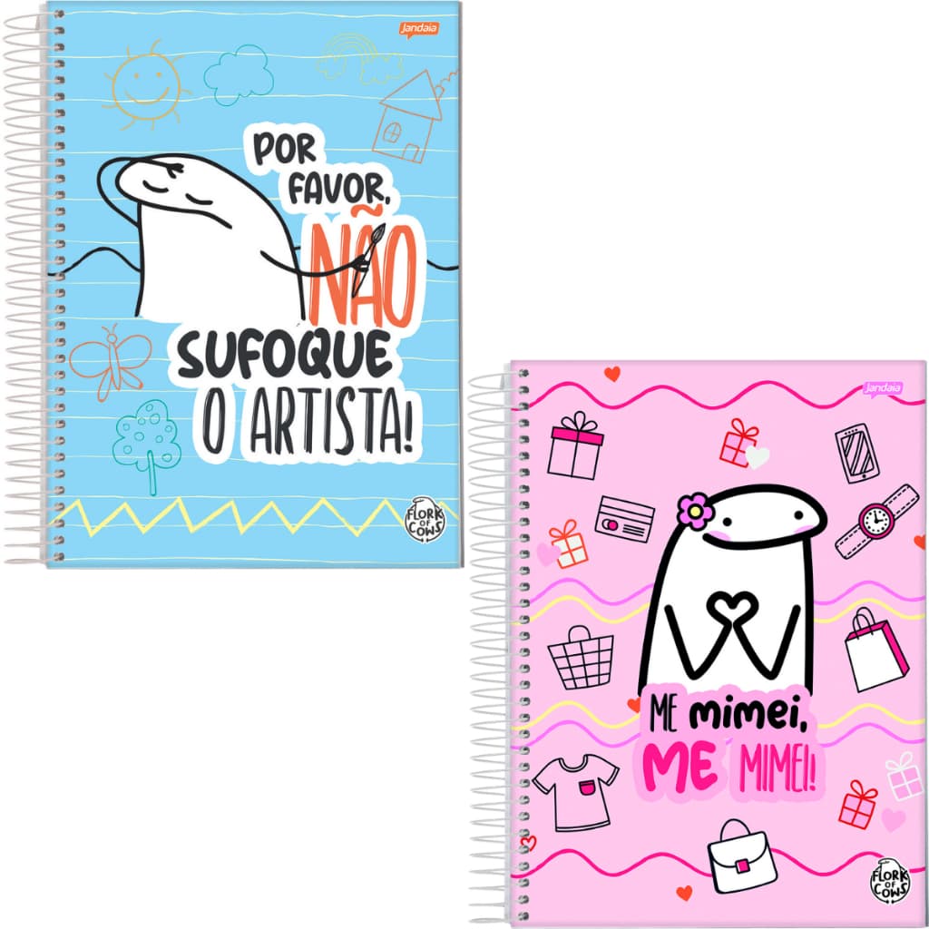 CADERNO UNIVERSITARIO 1 MATERIA FLORK 80 FOLHAS 56g OFFSET TAMANHO 200X275mm A4.