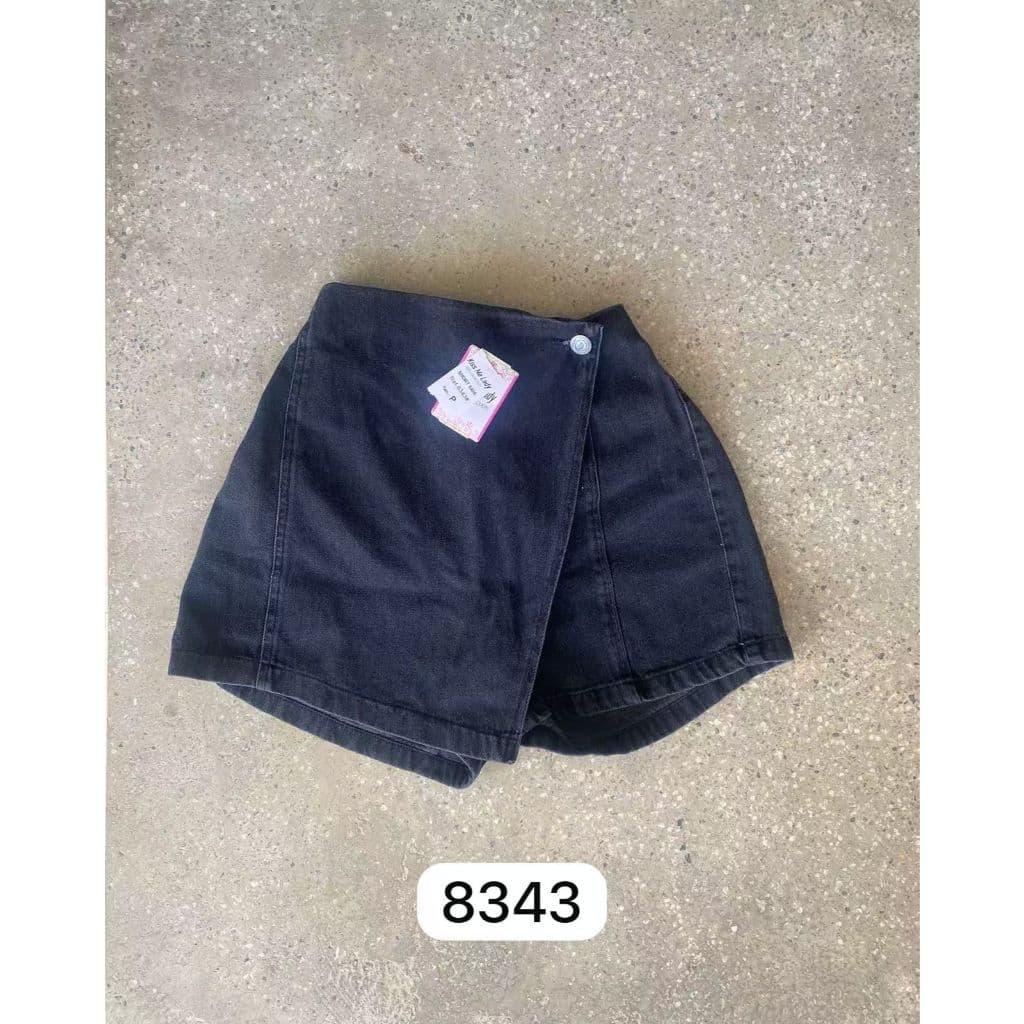 Anaoffice 8343 short saia  Shorts jeans feminino  lisa sem rascada short jeans juvenil natural shorts Feminino