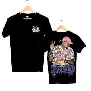 Camiseta Hip Hop Premium Streetwear Cantor Chris Brown Algodão 100% Envio Imediato